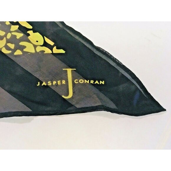 Jasper Conran Designers at Debenhams Women Silk Scarf Black Animal Print 67*10" - Picture 4 of 4